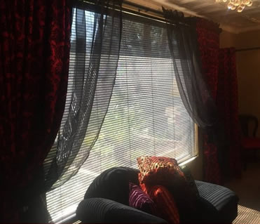 A image showing a 25 mm perforated Venetian blind. One of the many finishes available from Active Blinds.