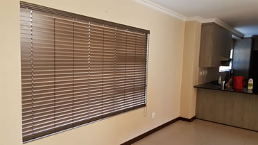 These Eco-Wood / Plaswood blinds compliments everything from the wall colours to the flooring.